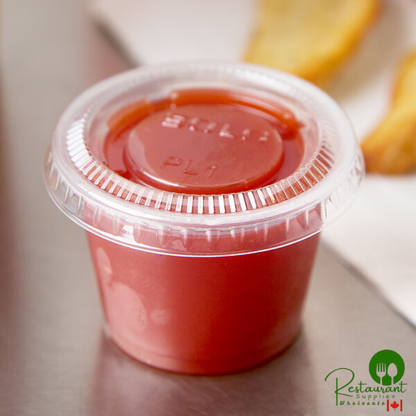 Dart Conex Complements 100PC 1 oz. Clear Plastic Souffle / Portion Cup - 2,500/Case