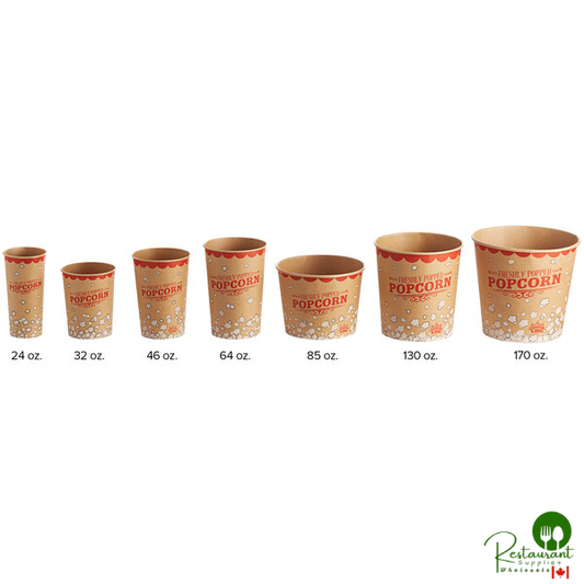 Carnival King Kraft 64 oz. Popcorn Bucket - 45/Pack