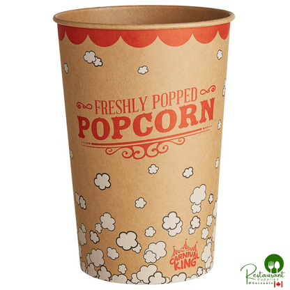 Carnival King Kraft 64 oz. Popcorn Bucket - 45/Pack