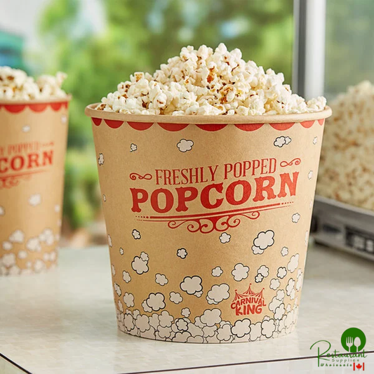Carnival King Kraft 170 oz. Popcorn Bucket - 25/Pack