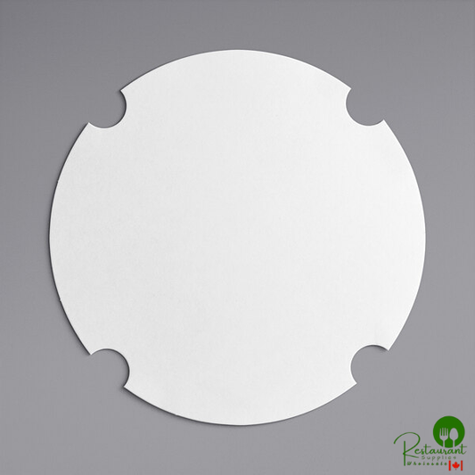 Inno-Pak 54/85 oz. White Poly-Coated Paper Bucket Lid - 200/Case