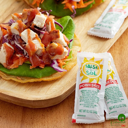 Salsa Del Sol 0.5 oz. Single Serve Picante Sauce Packets - 200/Case