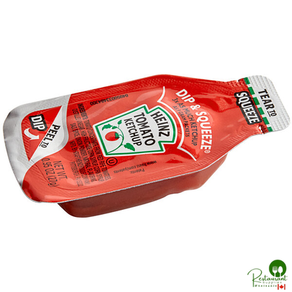 Heinz 0.95 oz. Dip & Squeeze Ketchup Packet - 500/Case