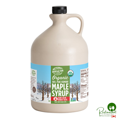Butternut Mountain Farm Grade A Dark Organic Pure Vermont Maple Syrup 1 Gallon