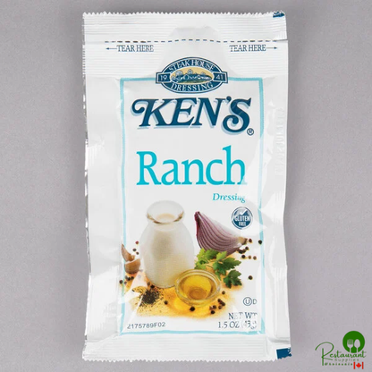 Ken's Foods 1.5 oz. Ranch Dressing Packet - 60/Case