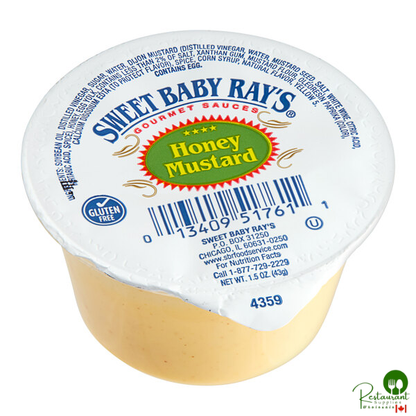Sweet Baby Ray's Honey Mustard Sauce Dipping Cup 1.5 oz. - 100/Case