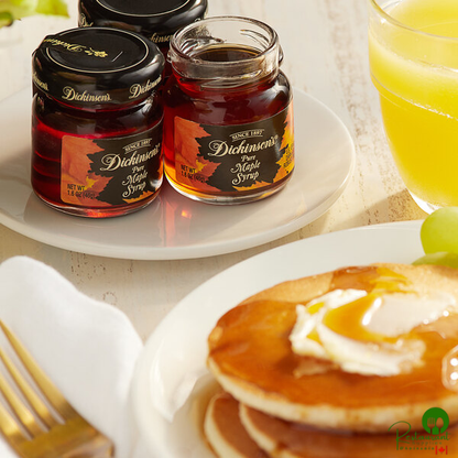 Dickinson's Grade A Amber Pure Maple Syrup 1.6 oz. - 72/Case