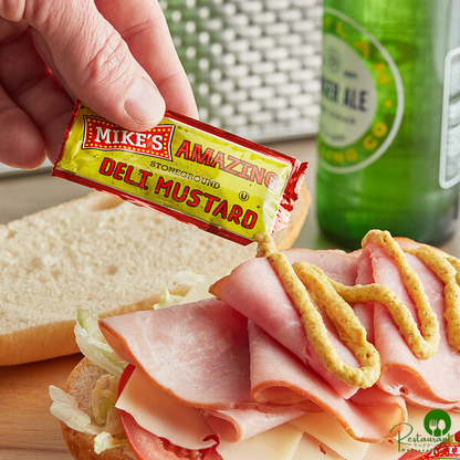Mike's Amazing Stoneground Deli Mustard Packet 9 Gram - 500/Case