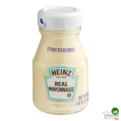 Heinz Mayonnaise 1.80 oz. Personal Glass Bottle - 60/Case