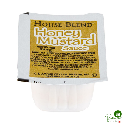 Honey Mustard Sauce 1 oz. Portion Cup - 100/Case