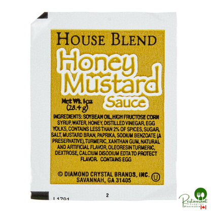 Honey Mustard Sauce 1 oz. Portion Cup - 100/Case