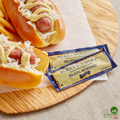 Grey Poupon Dijon Mustard 0.25 oz. Portion Packets - 200/Case