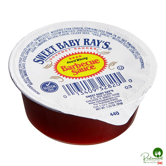 Sweet Baby Ray's Original BBQ Sauce 1.25 oz. Cup - 100/Case