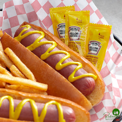 Heinz 5.6 Gram Yellow Mustard Packets - 200/Case