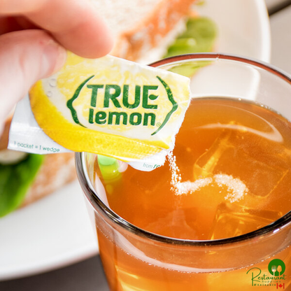 True Citrus 0.8 Gram Unsweetened Lemon Mix Portion Packet - 500/Case