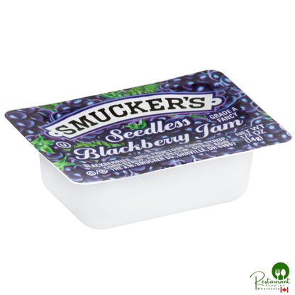 Smucker's Seedless Blackberry Jam .5 oz. Portion Cups - 200/Case