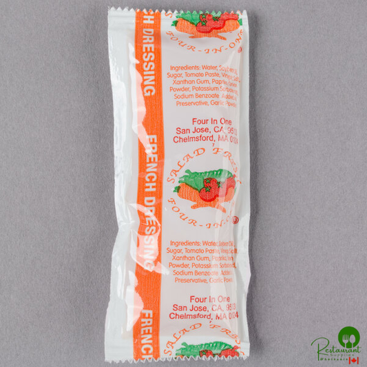 12 Gram French Dressing Portion Packets - 200/Case