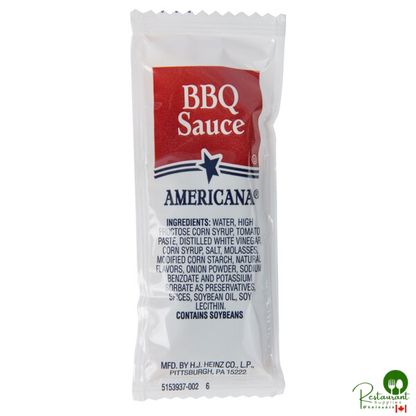 BBQ Sauce 12 Gram Portion Packets - 200/Case