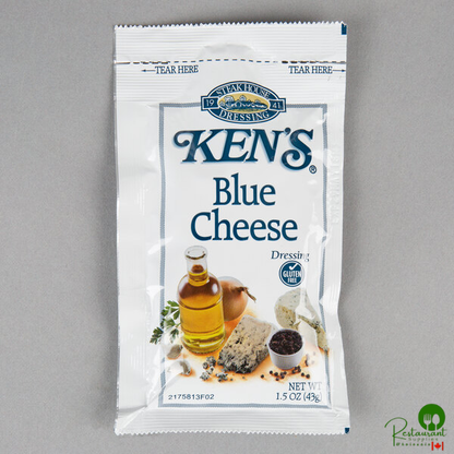 Ken's Foods 1.5 oz. Blue Cheese Dressing Packet - 60/Case