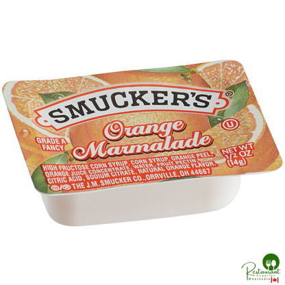 Smucker's Orange Marmalade .5 oz. Portion Cups - 200/Case