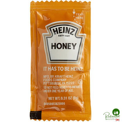 Heinz 9 Gram Honey Portion Packets - 200/Case