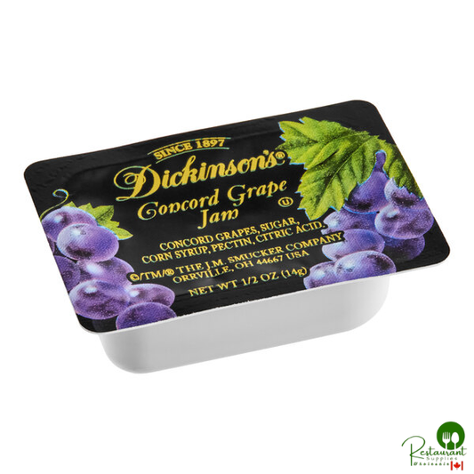 Dickinson's Pure Concord Grape Jam .5 oz. Portion Cups - 200/Case