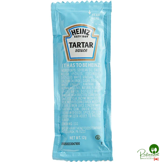 Heinz 12 Gram Tartar Sauce Portion Packets - 200/Case