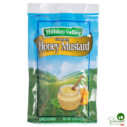 Hidden Valley 1.5 oz. Golden Honey Mustard Dressing Packet - 84/Case