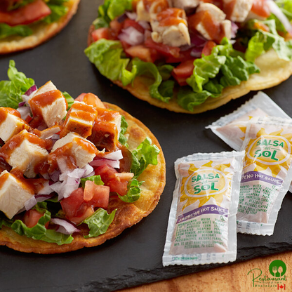 Salsa Del Sol 9 Gram Single Serve Jalapeno Hot Sauce Packets - 500/Case