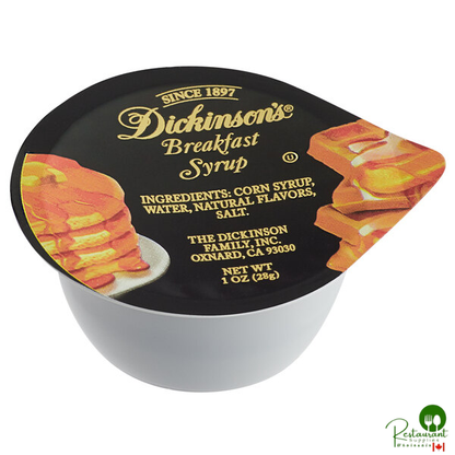 Dickinson's Breakfast Syrup 1 oz. Portion Cup - 100/Case