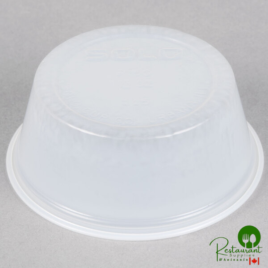 Solo P150N 1.5 oz. Translucent Polystyrene Souffle / Portion Cup - 2,500/Case