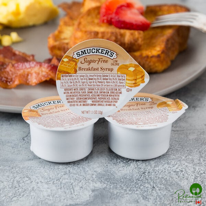 Smucker's Sugar-Free Breakfast Syrup 1.1 oz. Portion Cup - 100/Case