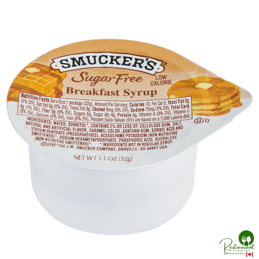 Smucker's Sugar-Free Breakfast Syrup 1.1 oz. Portion Cup - 100/Case