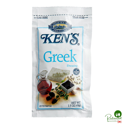 Ken's Foods Greek Dressing Packet 1.5 oz. - 60/Case