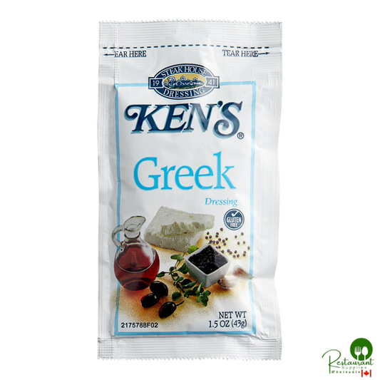 Ken's Foods Greek Dressing Packet 1.5 oz. - 60/Case