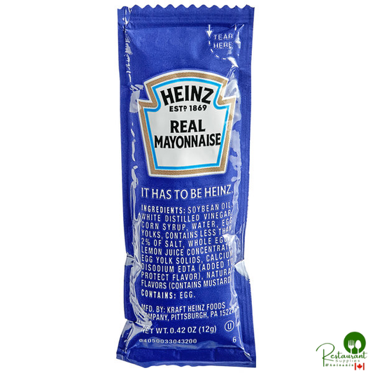 Heinz Real Mayonnaise Packets 12 Gram - 500/Case