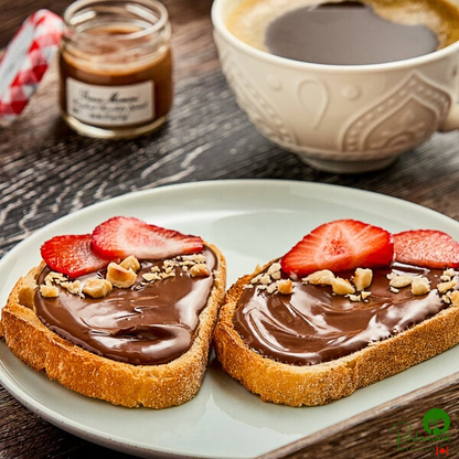 Bonne Maman Hazelnut Chocolate Spread 0.88 oz. Mini Jar - 48/Case