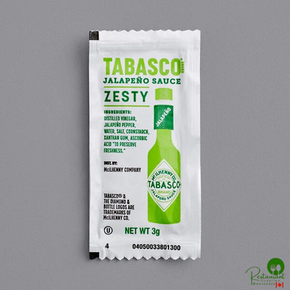 TABASCO® Green Hot Sauce Portion Packet 3 Gram - 200/Case