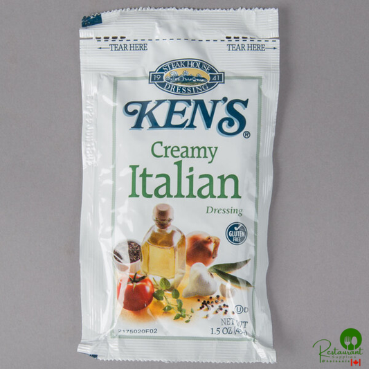 Ken's Foods 1.5 oz. Creamy Italian Dressing Packet - 60/Case