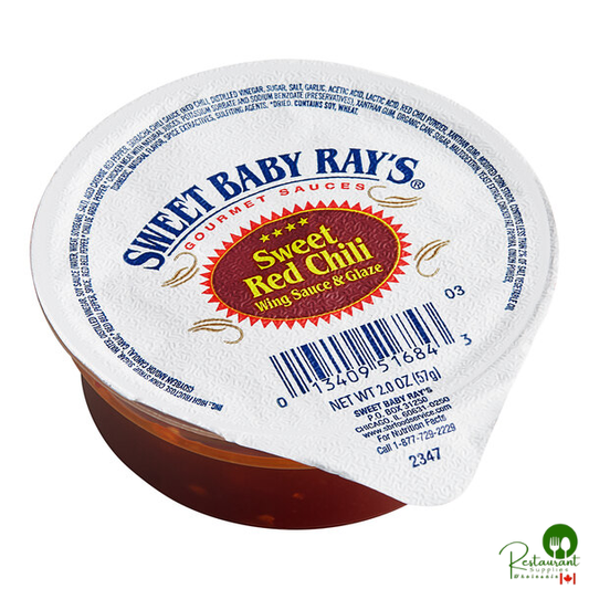 Sweet Baby Ray's Sweet Red Chili Wing Sauce and Glaze Dipping Cup 2 oz. - 72/Case