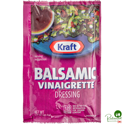 Kraft Balsamic Vinaigrette Dressing Packet 1.5 oz. - 60/Case