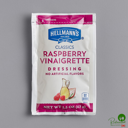 Hellmann's 1.5 oz. Raspberry Vinaigrette Dressing Packet - 102/Case