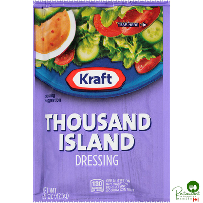 Kraft Thousand Island Dressing Packet 1.5 oz. - 60/Case