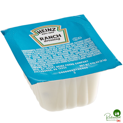 Heinz 0.75 oz. Ranch Dressing Portion Cups - 100/Case