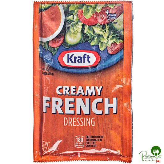 Kraft Creamy French Dressing Packet 1.5 oz. - 60/Case