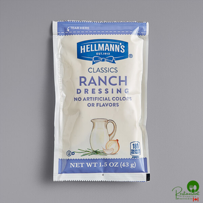 Hellmann's 1.5 oz. Ranch Dressing Packets - 102/Case