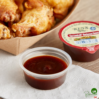 Ken's Foods Cannonball BBQ Sauce 1.25 oz. Cup - 100/Case
