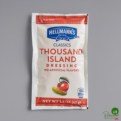 Hellmann's 1.5 oz. Thousand Island Dressing Packet - 102/Case
