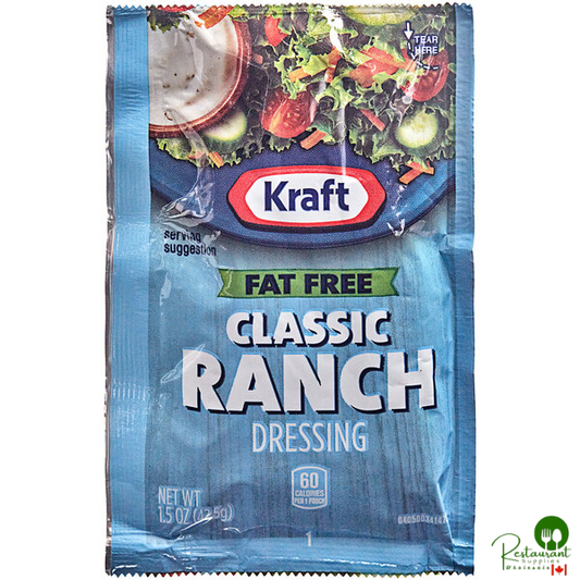 Kraft Fat-Free Ranch Dressing Packet 1.5 oz. - 60/Case