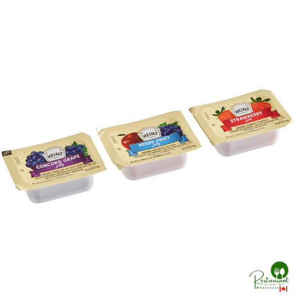 Heinz 0.5 oz. Assorted Jelly / Jam Portion Cups - 200/Case